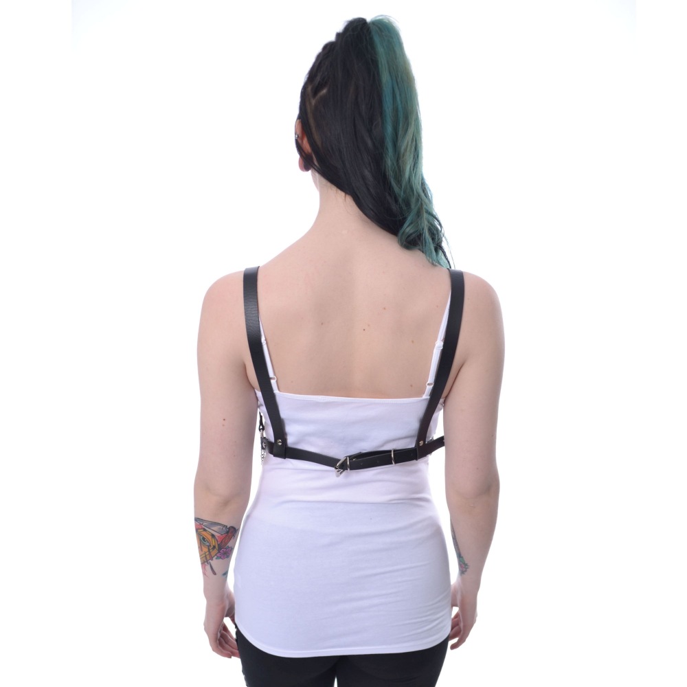 Poizen Industries - ELECTRA Harnais - Noir/Couleur argent